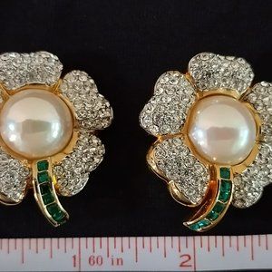 Vintage IMPOSTERS Statement Multi Gemstone Earrings